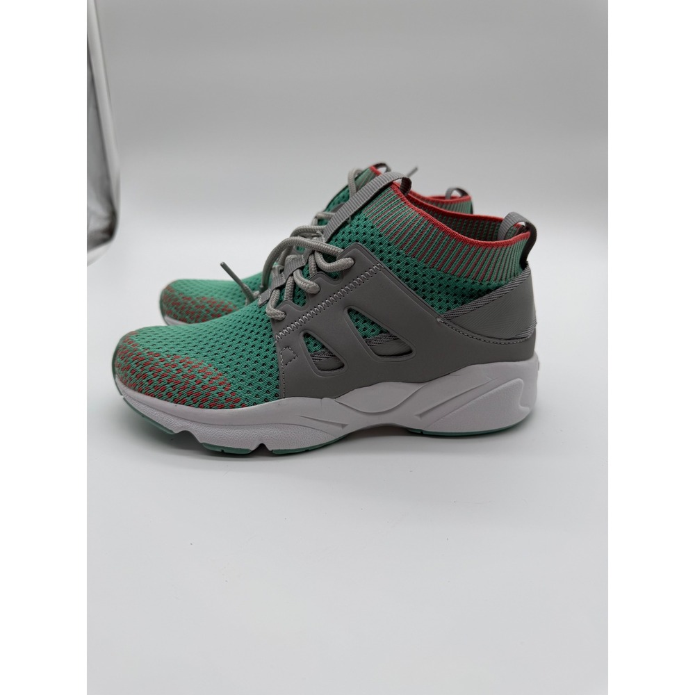Propet Stability Strider Women 5 Mint Grey Knit Walking Sneakers 5M NEW